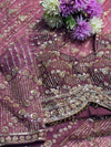Elegant Net Saree Ready-Made Blouse – Designer Party Wear Look