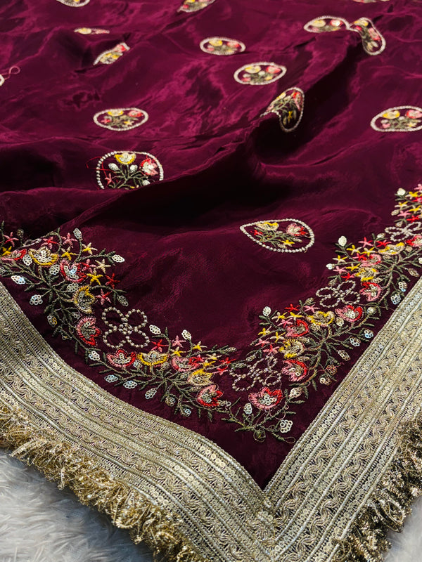 Premium H.O Silk Saree with Rich Pallu & Elegant Finish