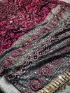 Premium Ajrakh Modal Silk Saree with Traditional Handblock Print