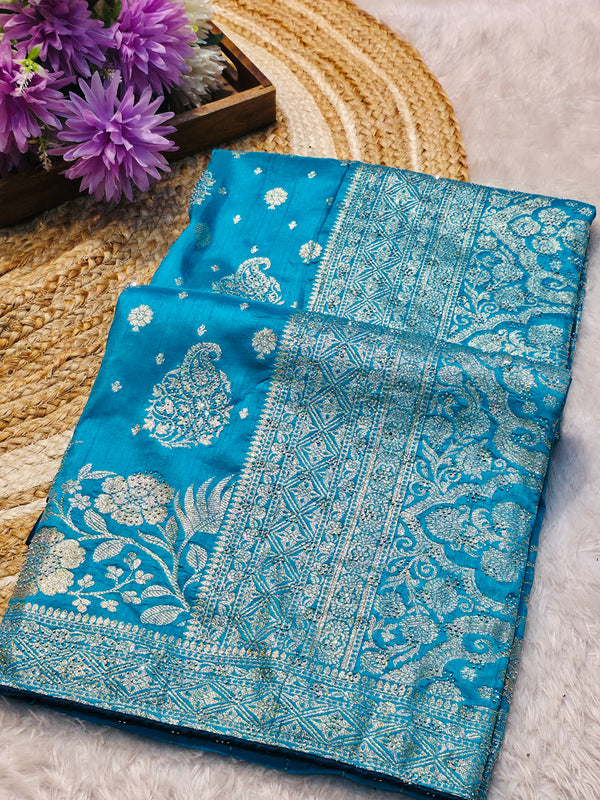 Designer Party Wear Silk Saree with Elegant Finish