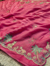 Elegant Chiffon Saree with Soft Flowing Fabric &Blouse Piece
