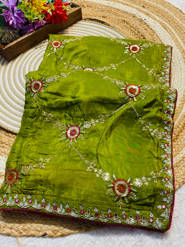 Elegant H.O. Silk Saree with Designer Pattern