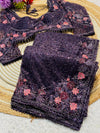 Elegant Net Saree with Readymade Blouse