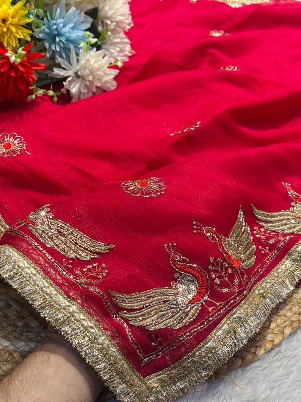 Soft Flowy Chiffon Saree for Daily & Party Wear
