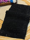 Black Elegant Georgette Saree with Stylish Drape