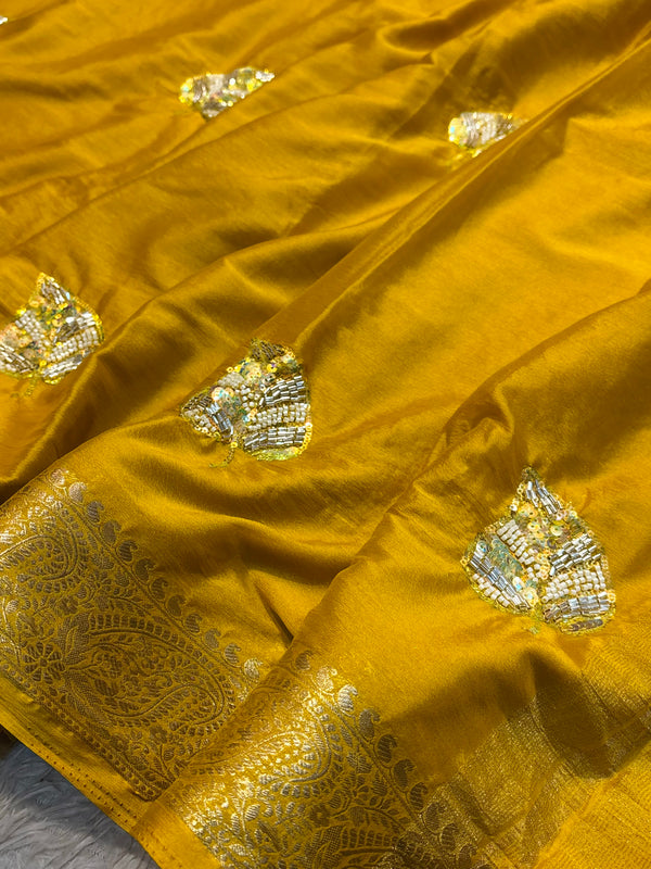 Elegant Designer Chiffon Saree with Premium Blouse Piece
