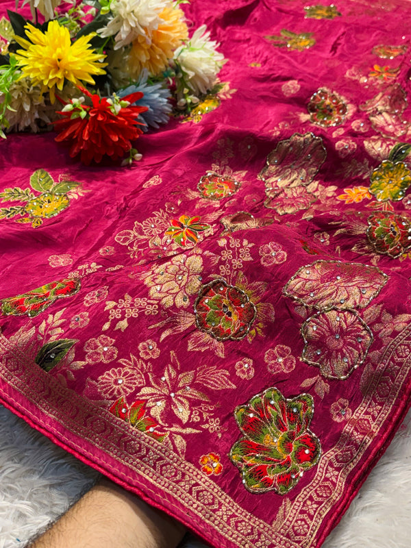 Exclusive Designer Silk Saree with Detailed Pallu & Modern Traditional Fusion Style