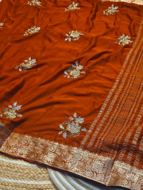 Premium Plain Chiffon Saree with Elegant Fall & Soft Finish