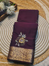 Premium Plain Chiffon Saree with Elegant Fall & Soft Finish