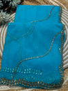 Premium Party Wear Net Saree with Heavy Work