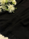 Elegant Black Georgette Saree with Timeless Charm