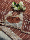 Elegant Net Saree Ready Made Blouse with Designer Finish