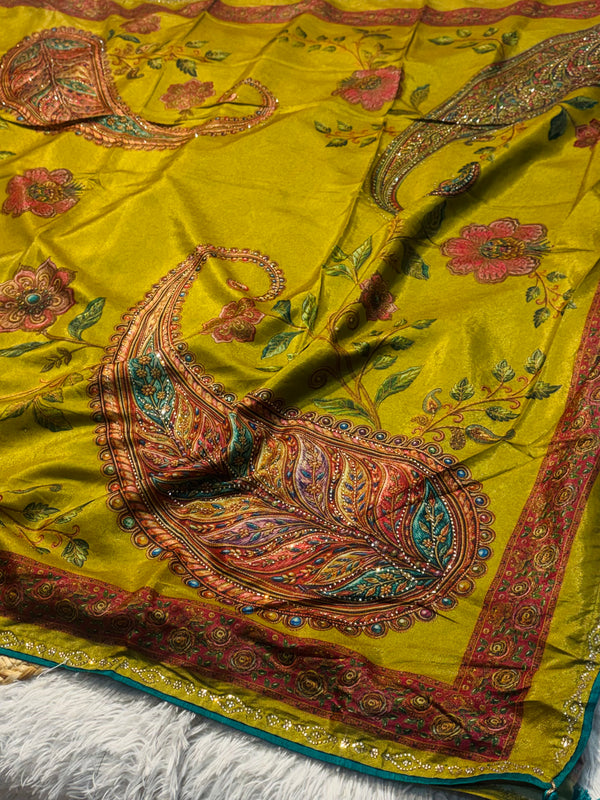 Premium Crab Silk Saree – Soft Finish with Designer Print