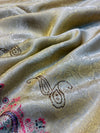 Luxury Silk Swarovski Work Saree with Unstitched Blouse