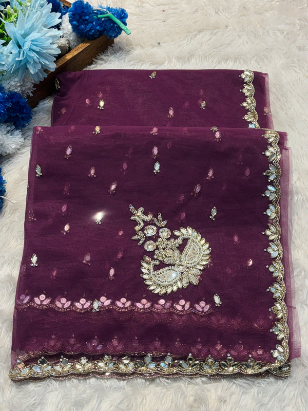 Premium Elegant Net Saree for Special Occasions