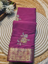 Premium Plain Chiffon Saree with Elegant Fall & Soft Finish