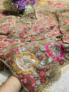 Elegant Designer Net Saree with Ready-Made Blouse – Party Wear Glam Look