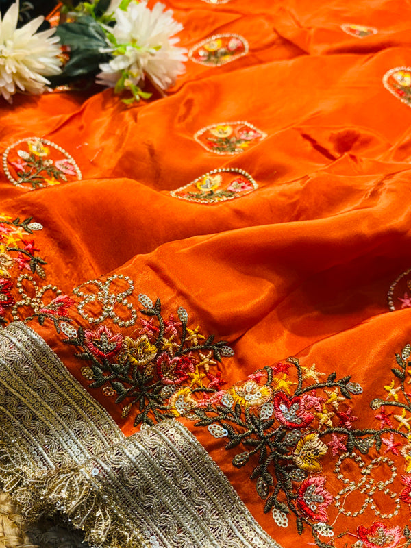 Premium H.O Silk Saree with Rich Pallu & Elegant Finish