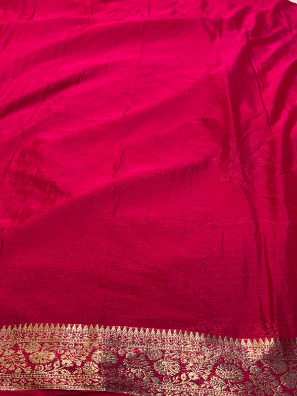 Designer Embroidered Saree with Elegant Border & Rich Pallu
