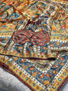 Premium Crab Silk Saree with Designer Ready-Made Blouse