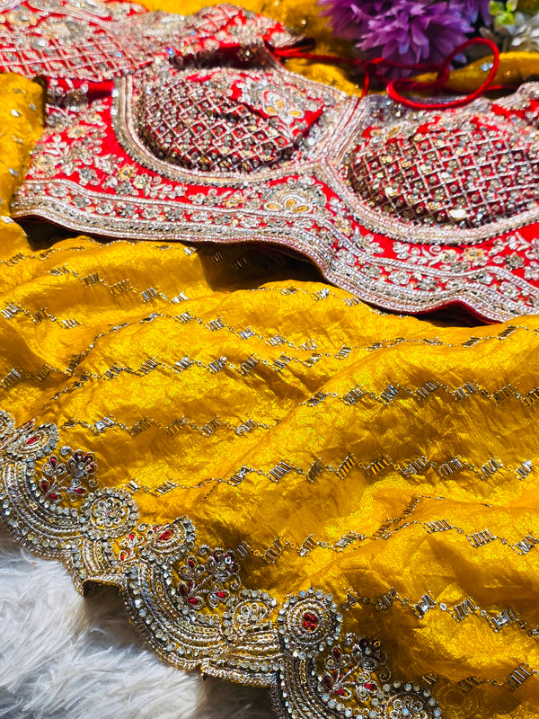 Premium Frendy Silk Saree with Ready-Made Blouse – Elegant Festive Wear