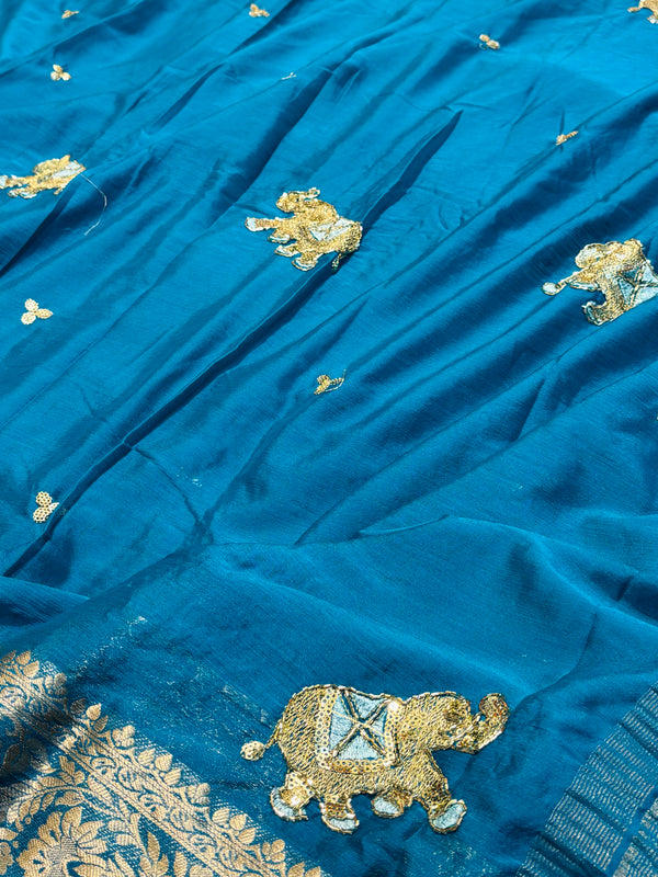 Elegant Chiffon Saree with Designer Work – Lightweight & Party Wear Collection