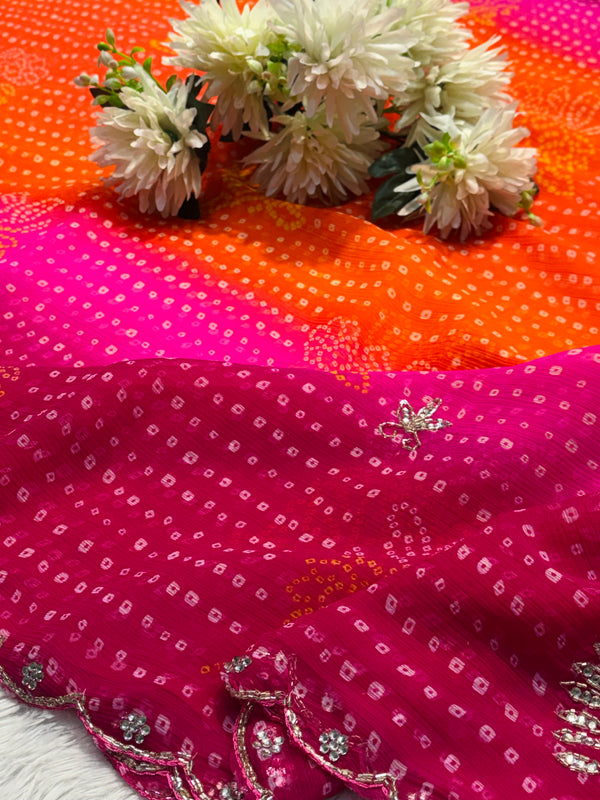 Elegant Chiffon Saree with Designer Embroidery – Lightweight Party Wear Saree