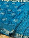 Designer Embroidered Saree with Elegant Border & Rich Pallu