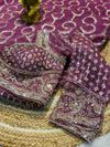 Elegant Net Saree with Ready-Made Blouse – Party Wear Glam Look