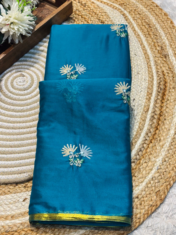 Elegant Designer Saree with Premium Fabric & Stylish Blouse