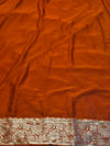 Premium Plain Chiffon Saree with Elegant Fall & Soft Finish