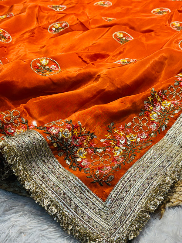 Premium H.O Silk Saree with Rich Pallu & Elegant Finish