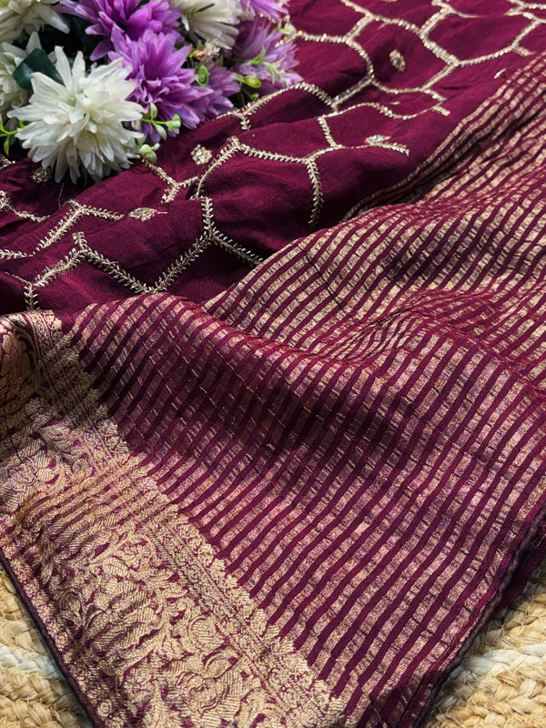 Elegant HO Silk Saree – Party Wear Collection