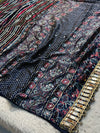 Premium Ajrakh Modal Silk Saree with Traditional Handblock Print
