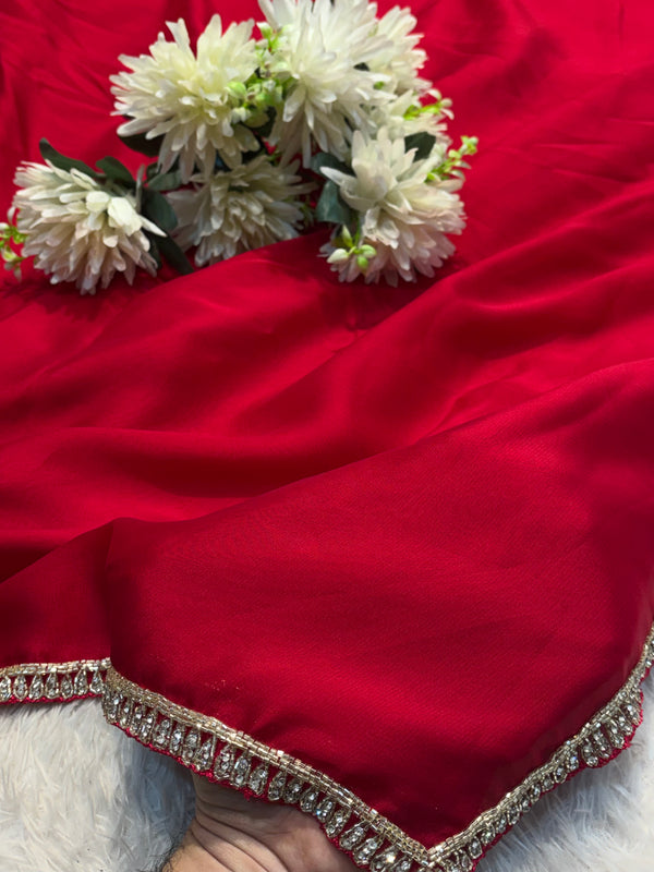 Rangoli Silk Saree – Elegant Designer Party Wear Saree with Rich Texture