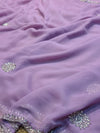 Luxury Georgette Chiffon Saree with Soft Flow & Elegant Drape
