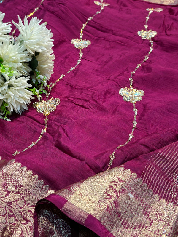 Premium Chiffon Saree – Soft & Lightweight Party Wear