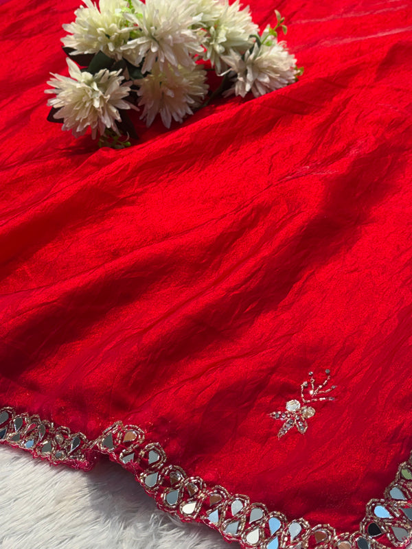 Frendy Silk Designer Saree with Elegant Border – Party Wear Silk Saree Collection