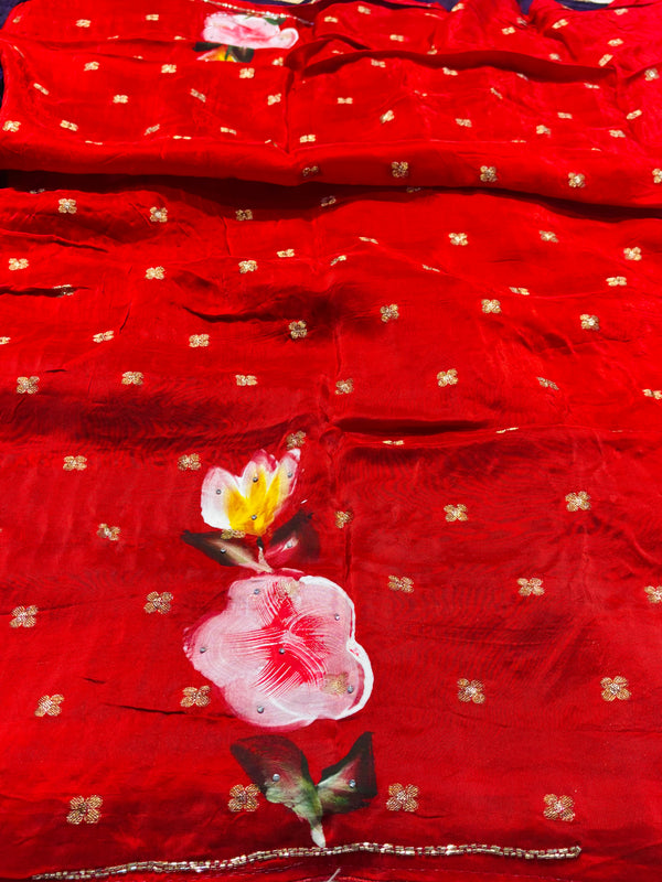 H.O Silk Saree with Elegant Design – Premium Party Wear Collection