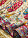 Elegant Silk Kashmiri Thread Work Saree with Designer Blouse