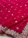 Elegant Net Saree with Ready-Made Blouse