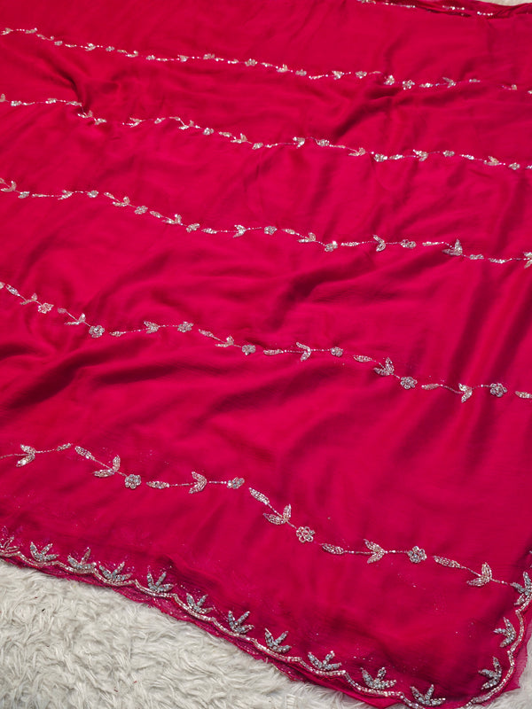 Elegant Soft Chiffon Saree with Lightweight Flow & Premium Finish