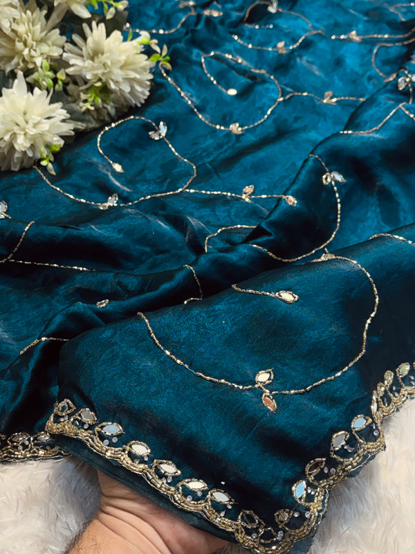 Elegant Frendy Silk Saree with Designer Blouse
