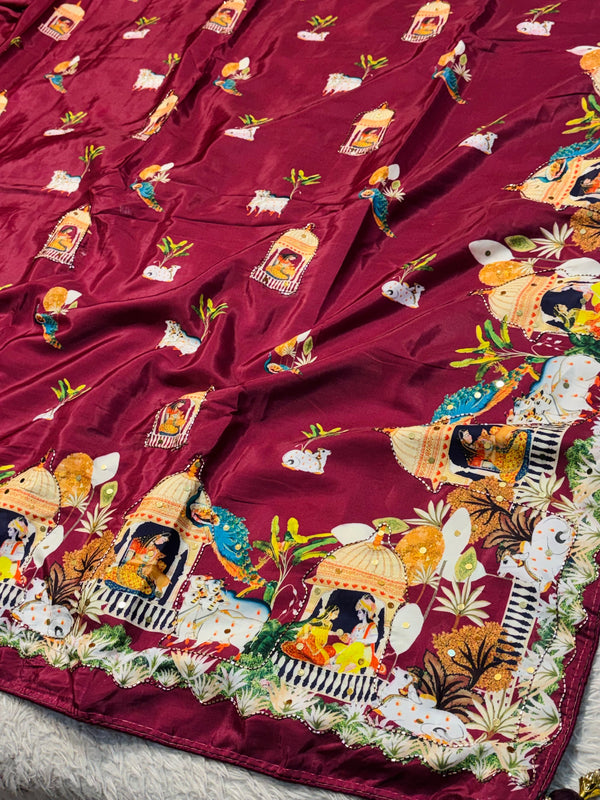 Elegant Designer Saree with Premium Fabric & Stylish Blouse Piece