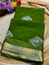 Elegant Chinon Saree with Graceful Drape