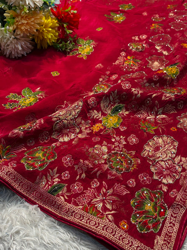 Exclusive Designer Silk Saree with Detailed Pallu & Modern Traditional Fusion Style