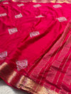 Elegant Chinon Saree with Graceful Drape
