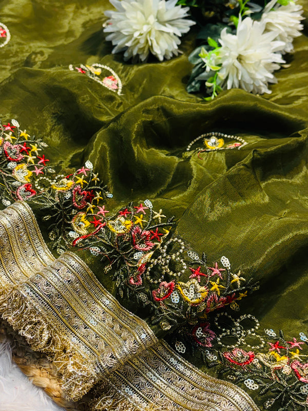 Premium H.O Silk Saree with Rich Pallu & Elegant Finish