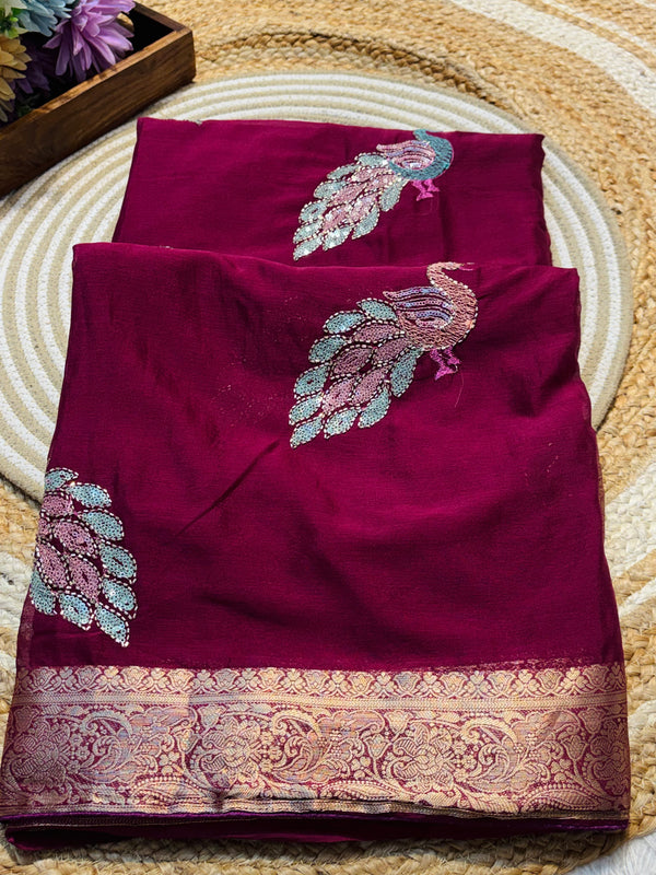Chinon Saree – Timeless Elegance in Every Drape