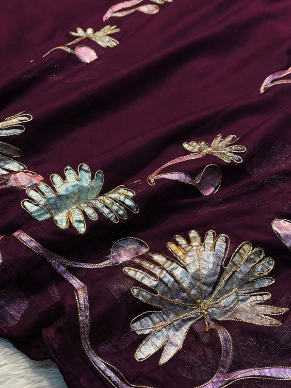 Semi Chiffon Saree with Elegant Flow & Lightweight Comfort